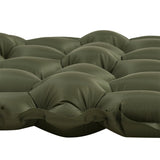 side view nap-pak inflatable mat olive green
