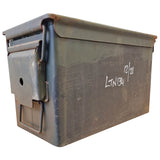 side view of supergrade 50 cal ammo box