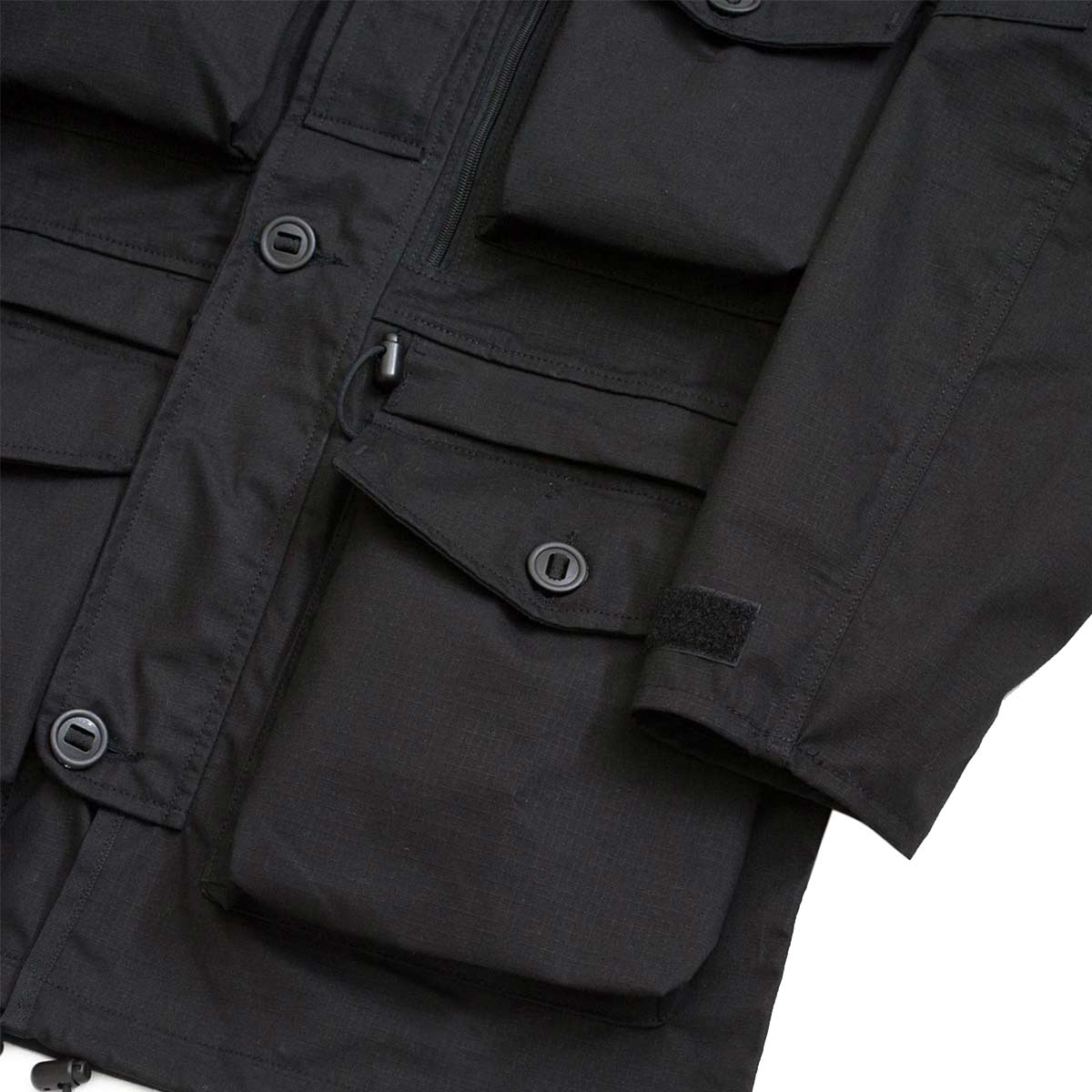 slide buttons black jacket arktis combat smock robust