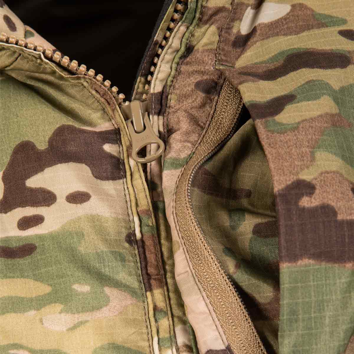 snugpak arrowhead jacket detail multicam