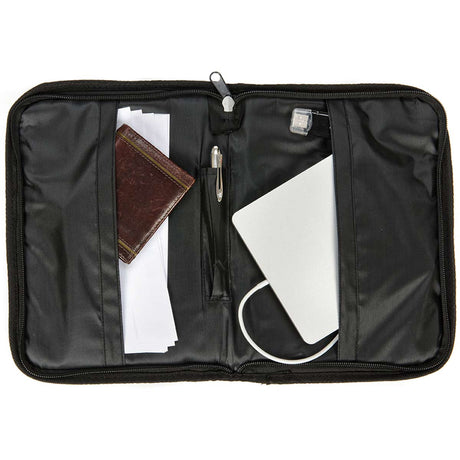 snugpak grab a5 black document holder unzipped