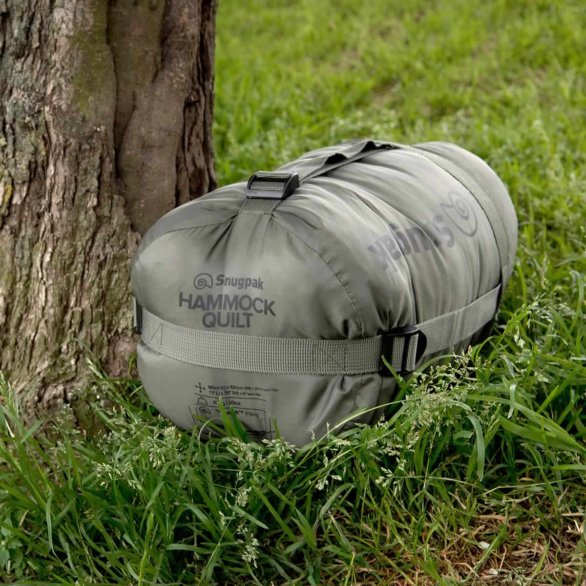 snugpak hammock quilt in compression sack