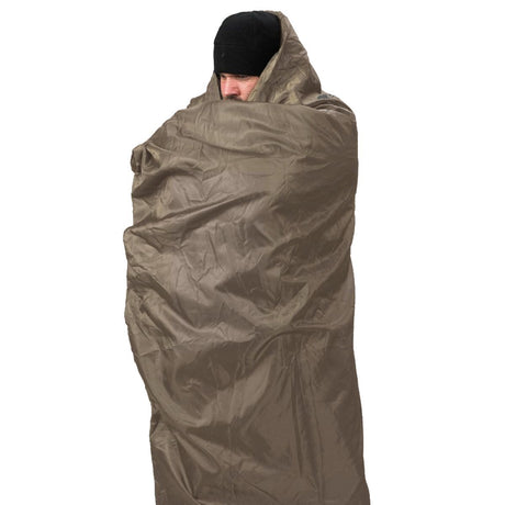 snugpak olive wrapped around insulated blanket