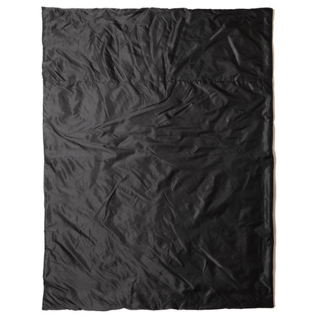 snugpak black jungle blanket laid flat