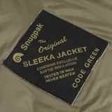 snugpak logo on sleeka jacket inside label