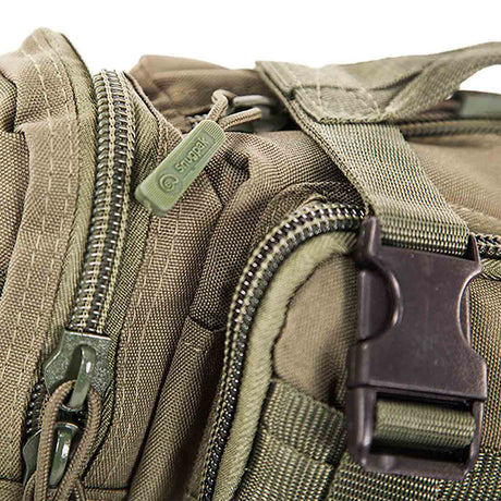 snugpak response pak olive green end pocket