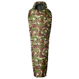 zipped up snugpak sleeper zero camo sleeping bag