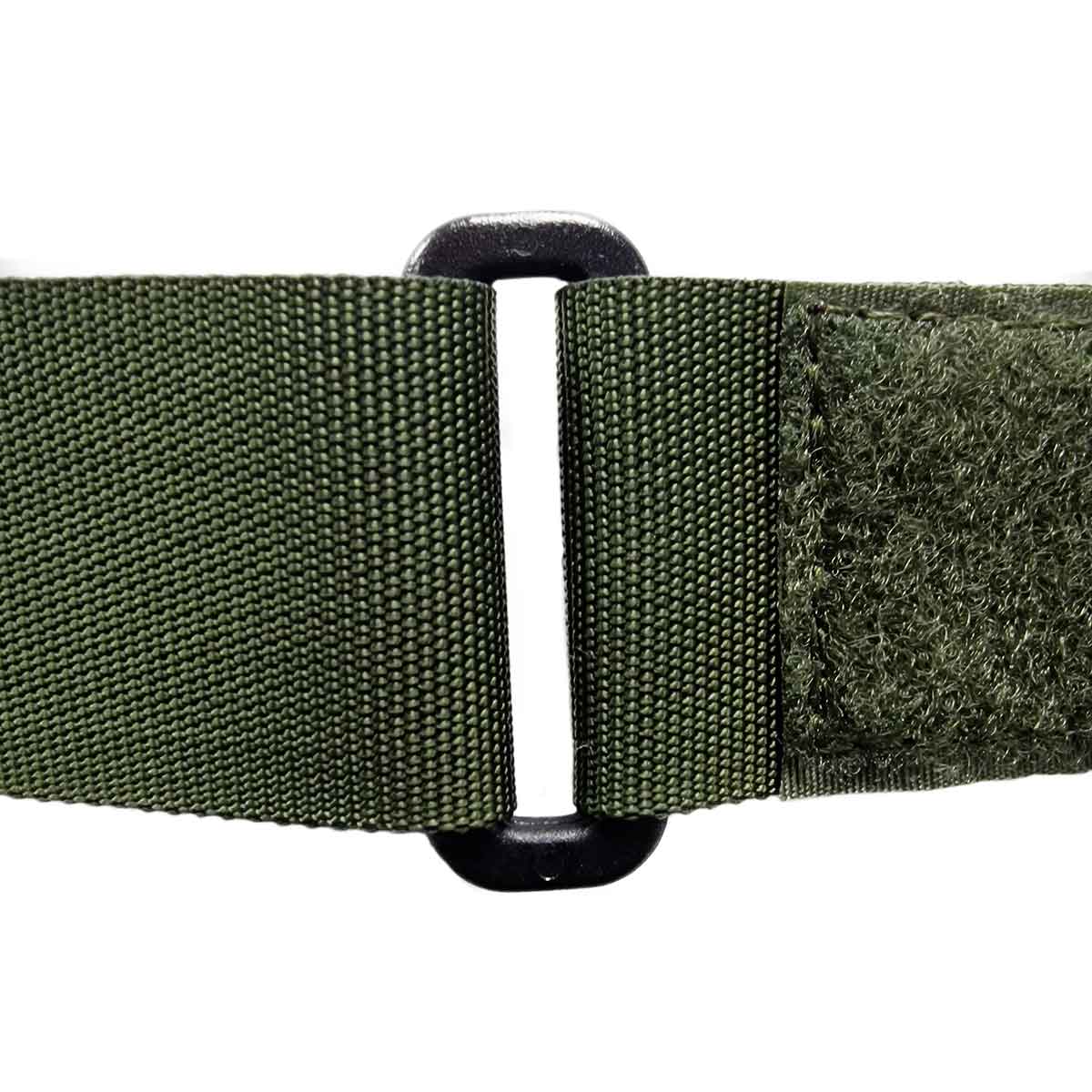 square ring closure ukom loop back inner belt olive green