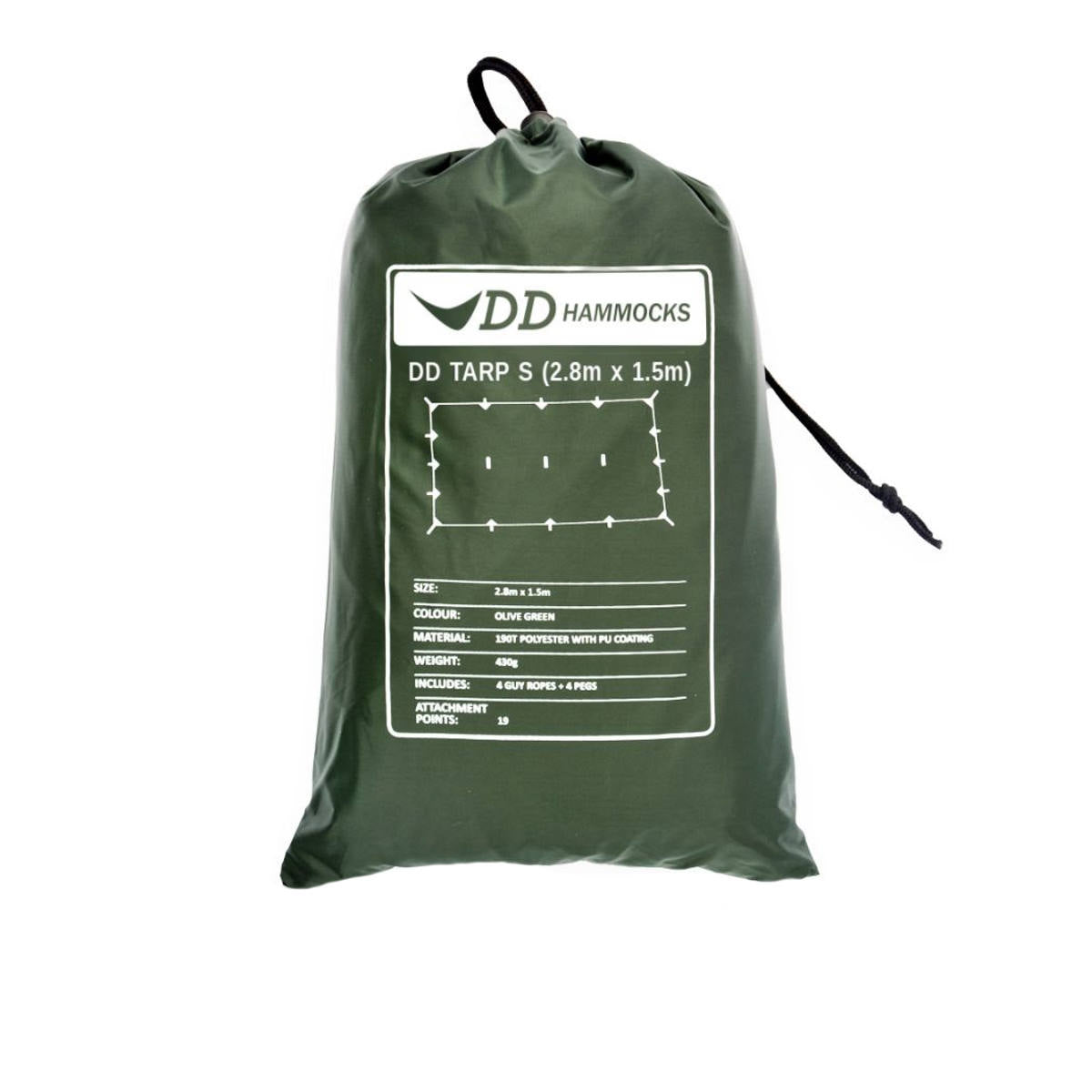stuff sack of dd hammocks tarp s olive green