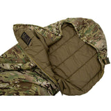 open unzipped tropen sleeping bag camo