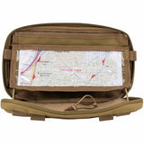 viper admin pouch unzipped with map insert coyote