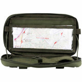 viper admin pouch unzipped with map insert green