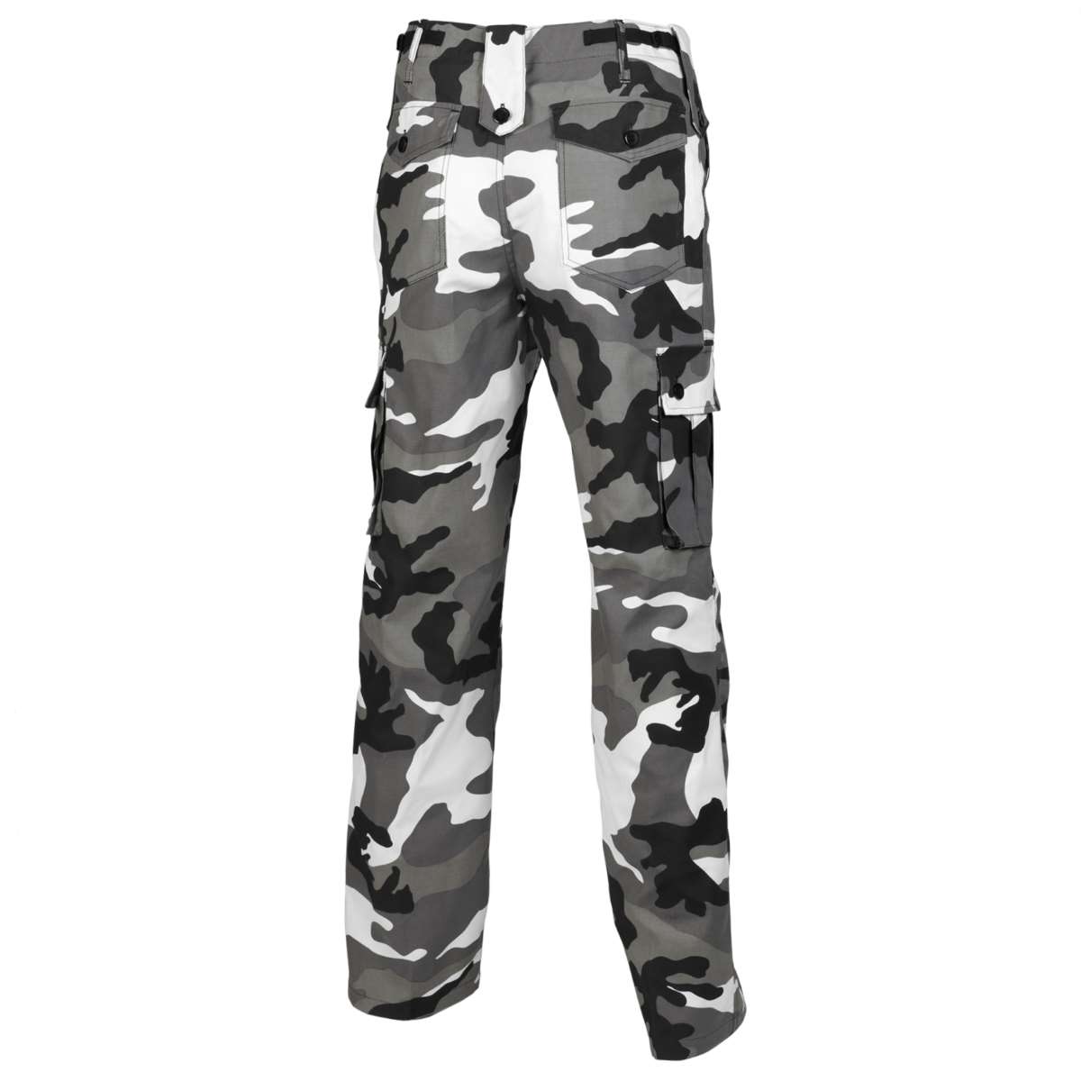 rear view urban camo combat trousers
