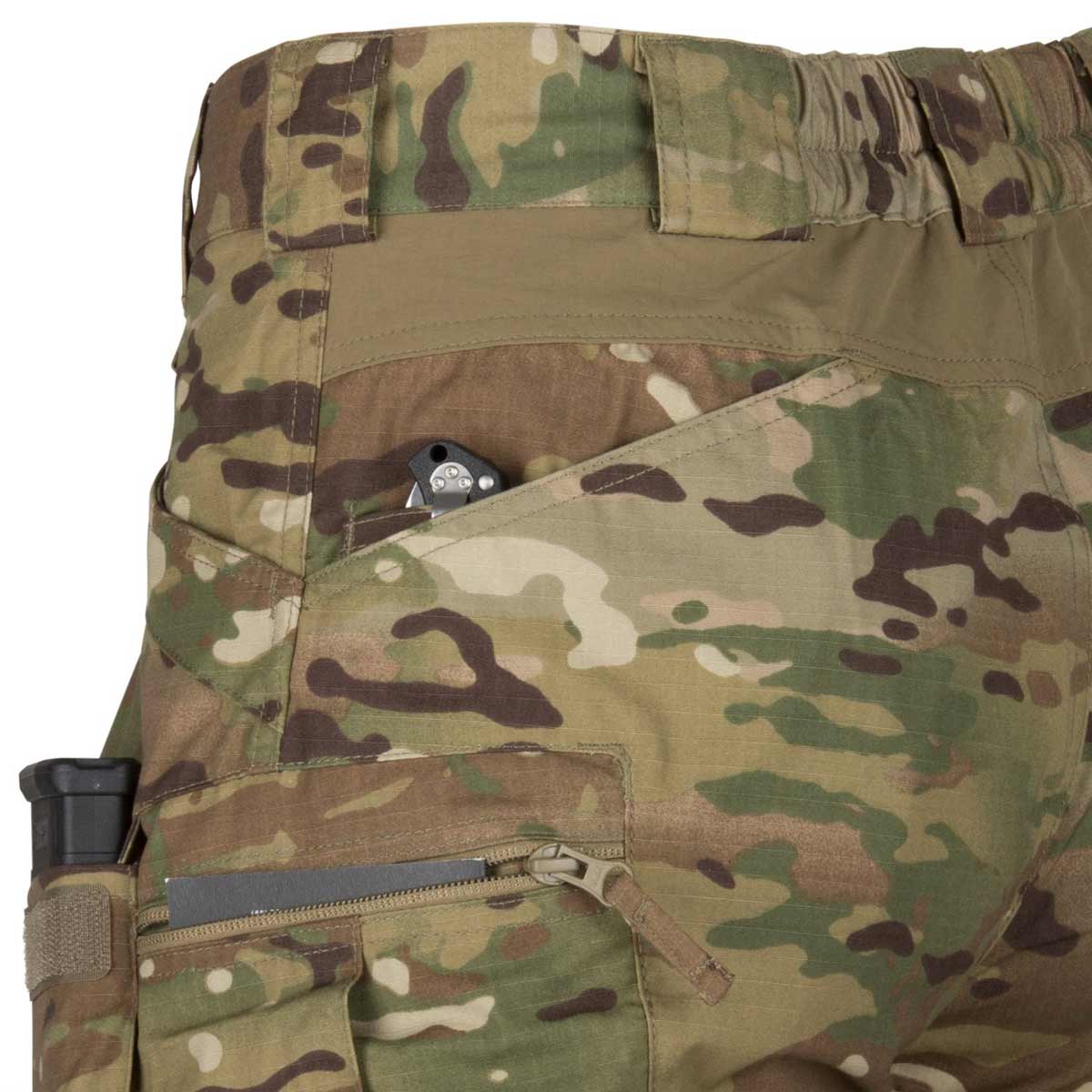 urban tactical shorts 8.5 multicam back left view