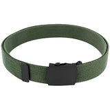 us military black buckle fastening belt olive green