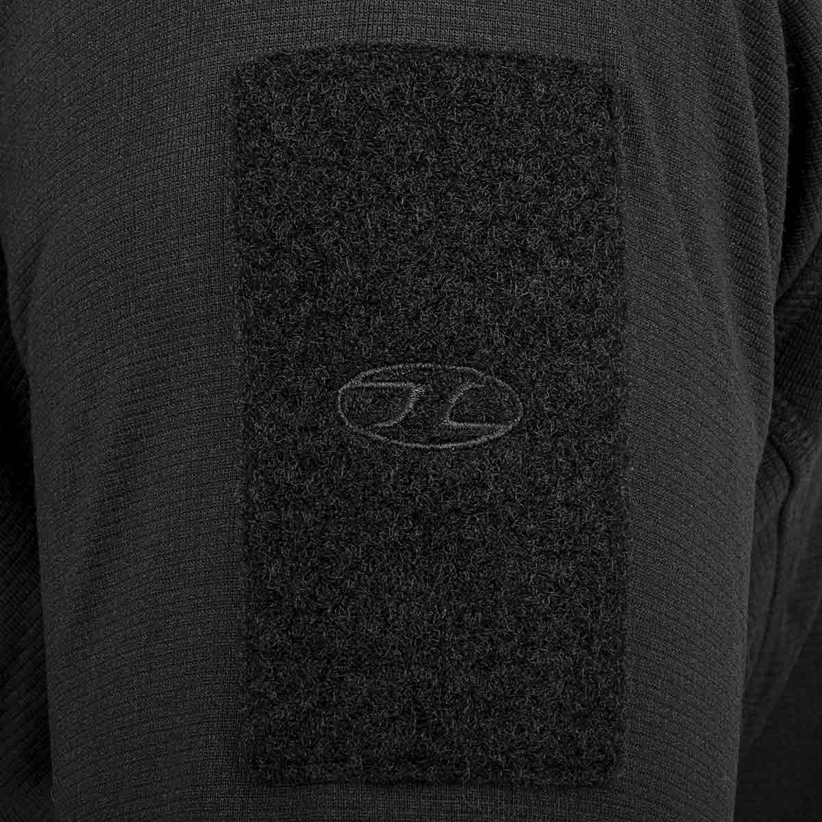 Velcro Arm Panel Highlander Hirta Fleece Black