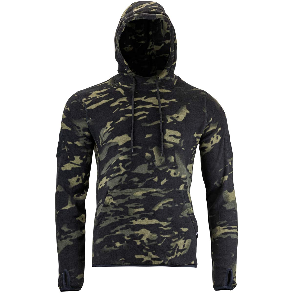 Front View of Viper Fleece Hoodie VCam Black