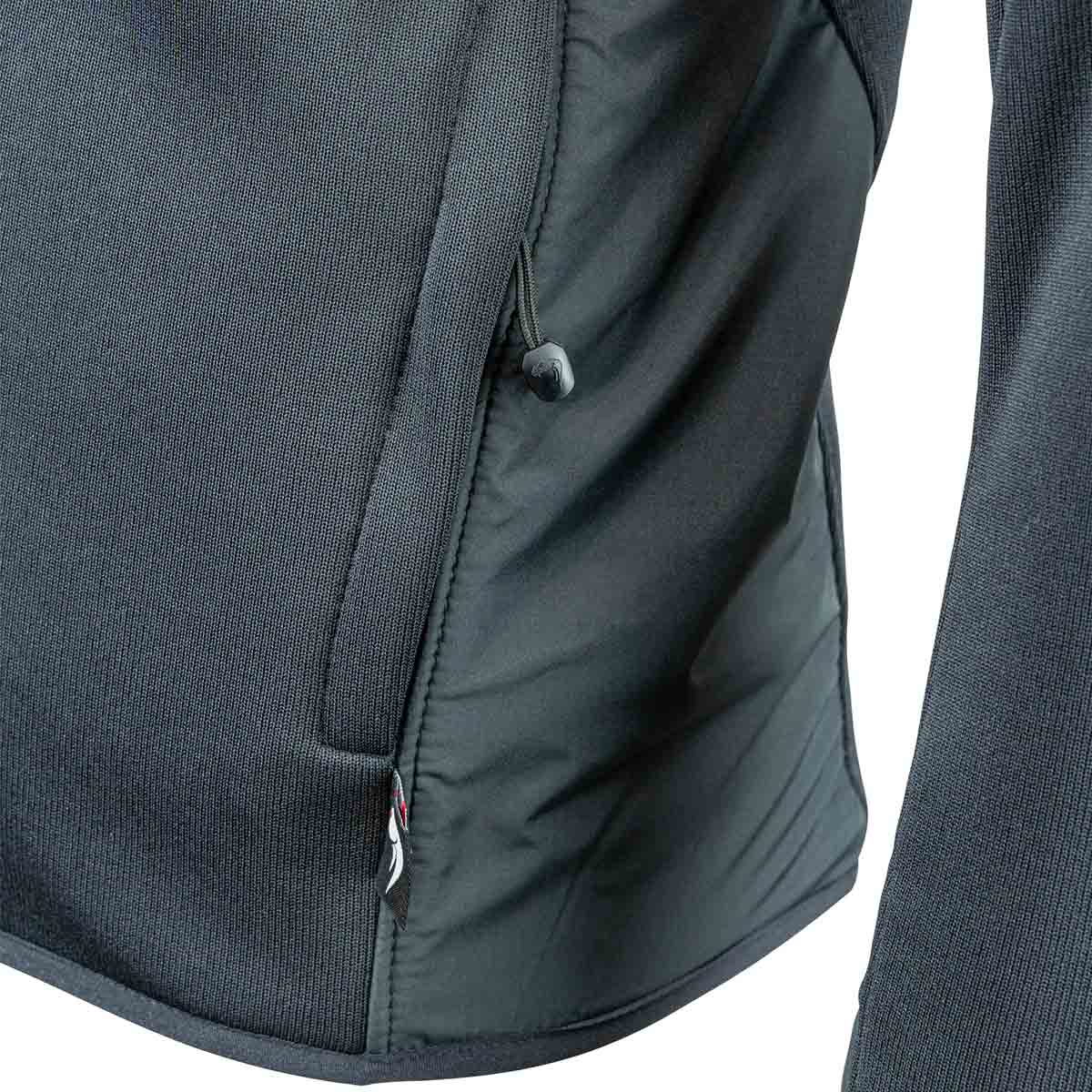 side pocket of viper tactical storm hoodie black fleece
