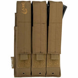 viper triple mp5 molle mag pouch coyote front view