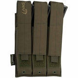 viper triple mp5 molle mag pouch green front view