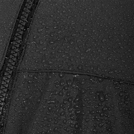 water resistant nylon material black highlander hirta jacket