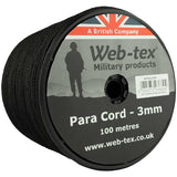 web tex paracord 100m black