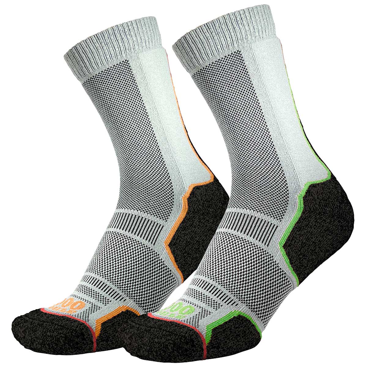 1000 mile trek repreve single layer socks twin pack