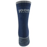 1000 mile twin pack walk repreve single layer socks with padded heels
