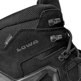 lowa logo of black zephyr mk2 goretex mid boot