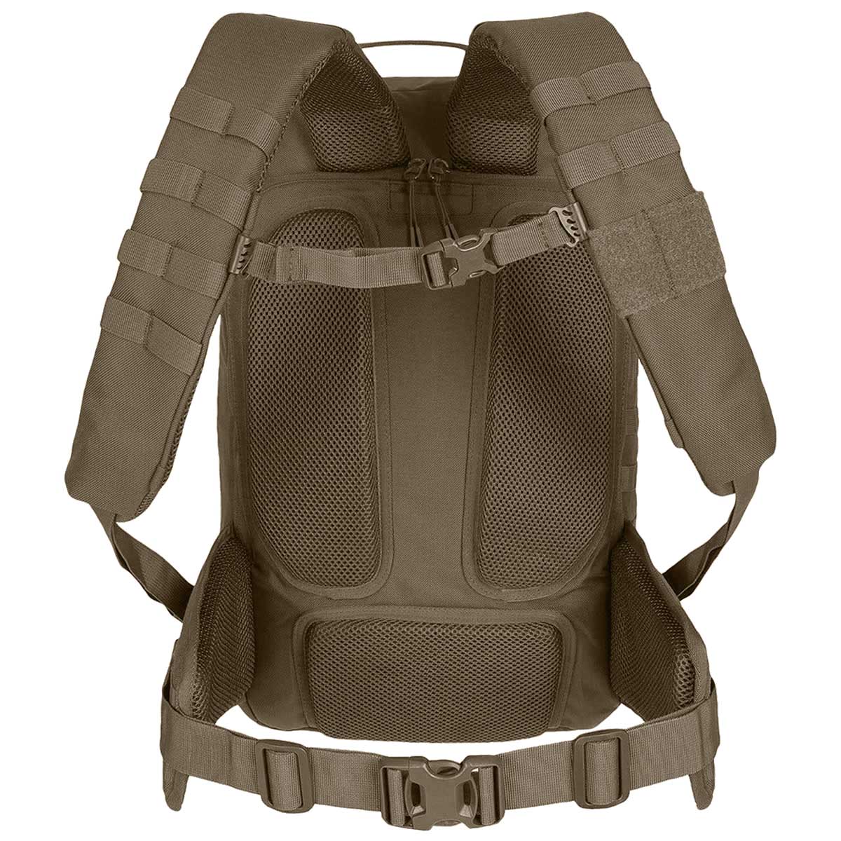 35l ranger green highlander harrier full clamshell pack with airmesh back