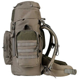 4l side pocket pouch with molle attachments on the pinnacle 50l rucksack