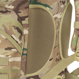 airmesh padding on rear of highlander forces 33l camo rucksack
