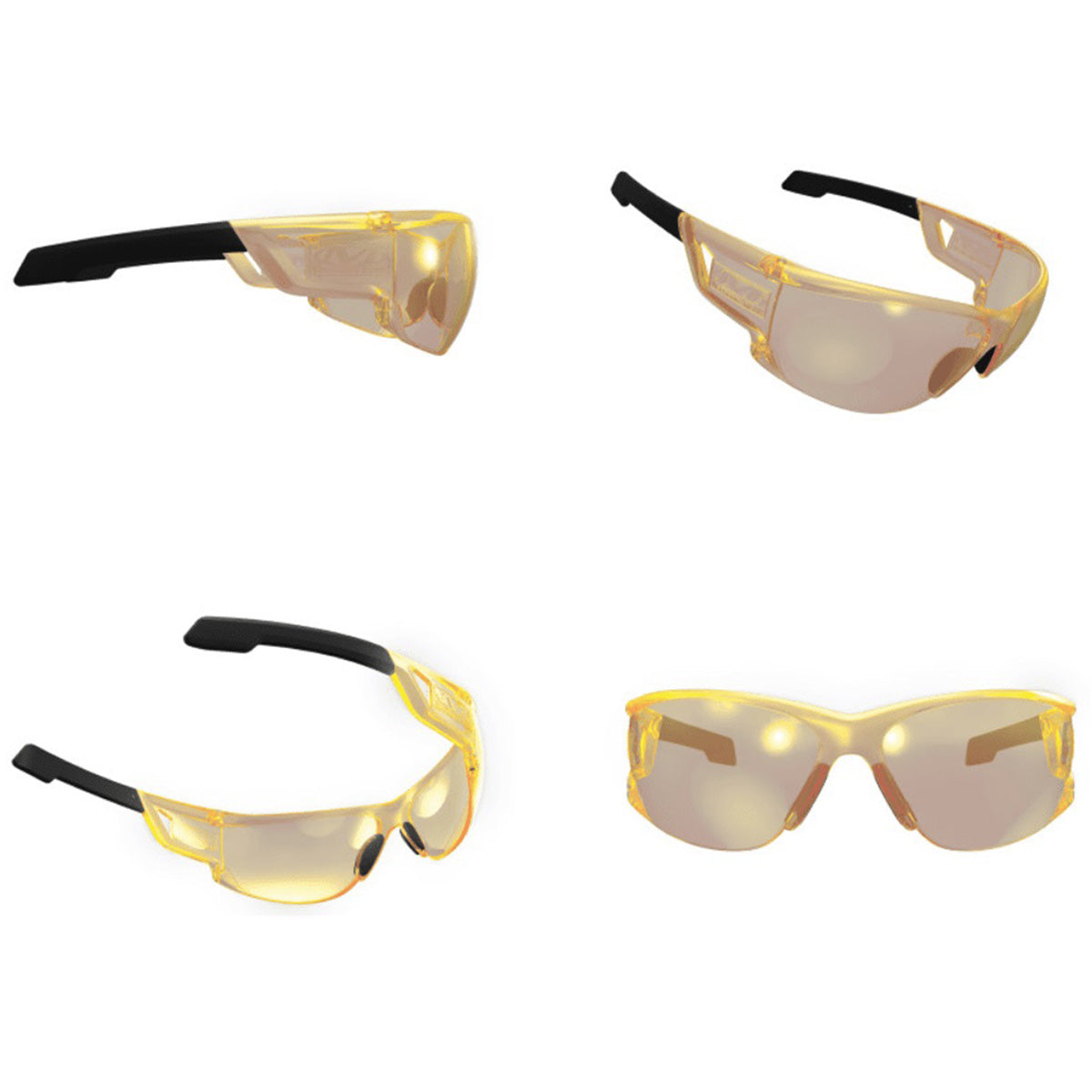 Mechanix Wear Type-N Ballistic Safety Glasses - Amber Lens