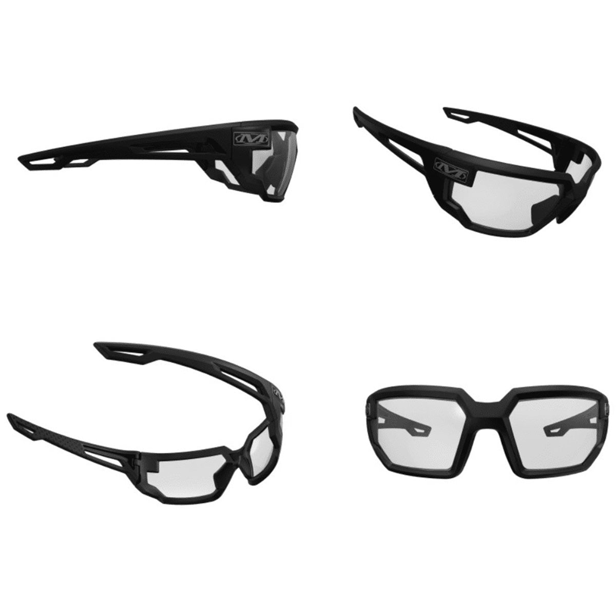 all angles of mechanix type x clear lens ballistic safety glasses