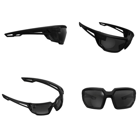 all angles of mechanix type x smoke lens ballistic safety glasses