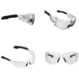 all angles of mechanix wear type n safety glasses clear lens
