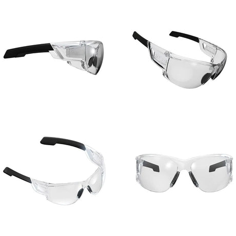 all angles of mechanix wear type n safety glasses clear lens