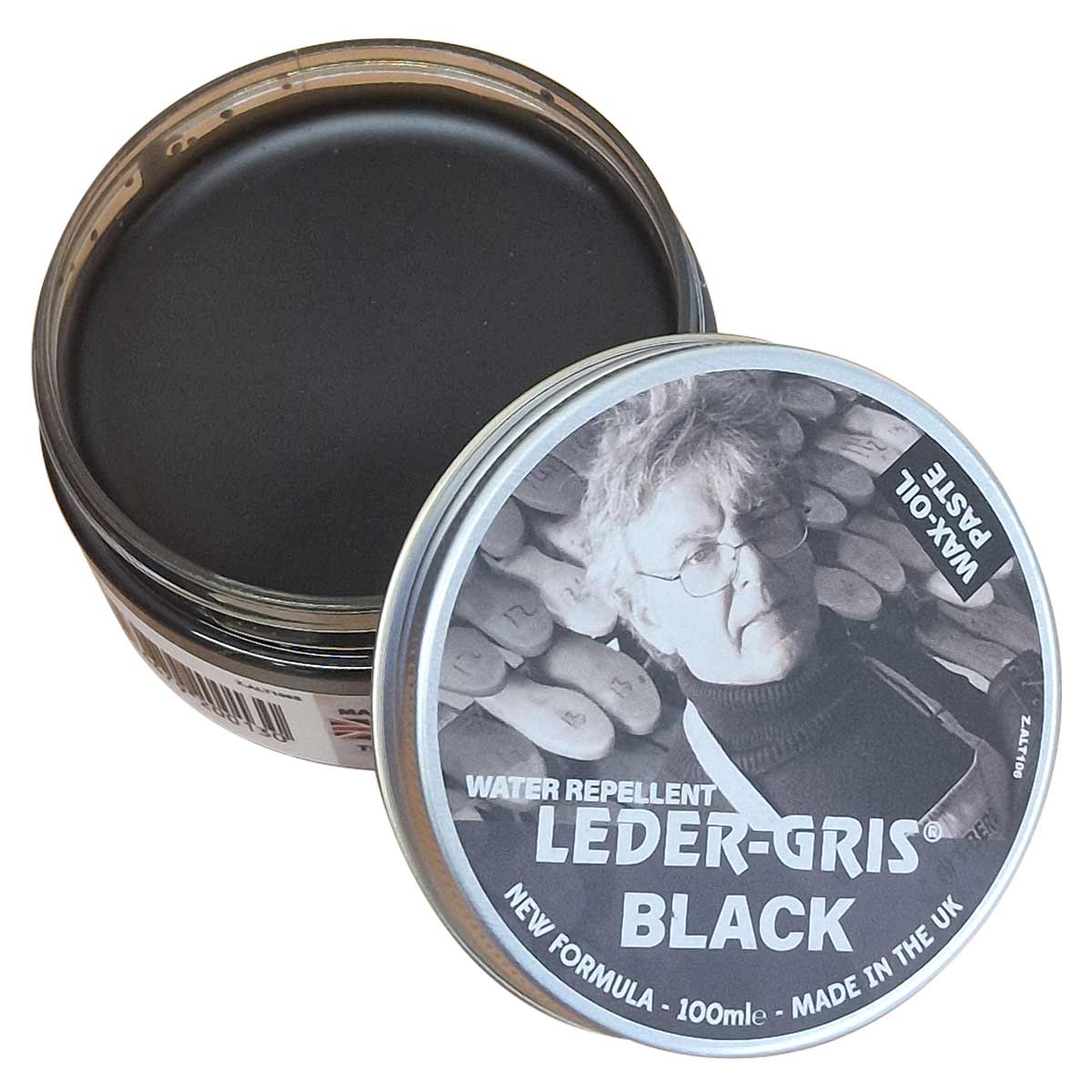 altberg leder gris 100ml black boot kit