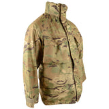 angle view british army mvp waterproof jacket with pockets mtp camo grade 1