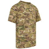 angle view of kombat kids btp camouflage tshirt