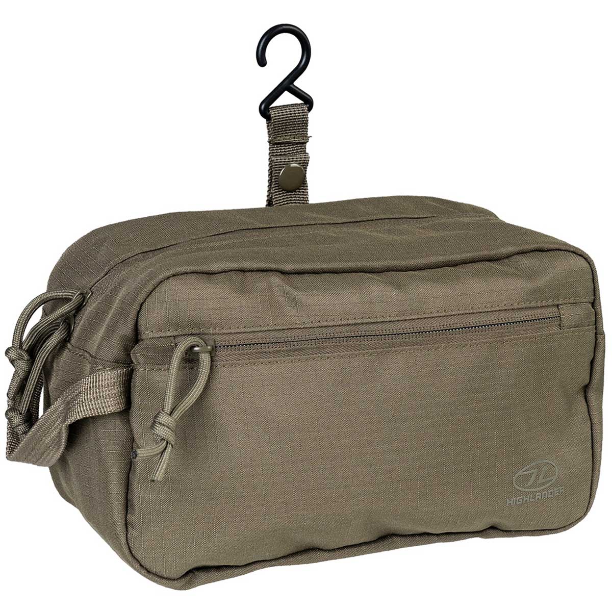 angled view highlander sancho toiletry bags ranger green