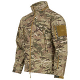 angled view highlander tactical softshell jacket hmtc camo