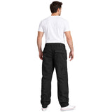 back pockets on surplus raw vintage black infantry cargo trousers