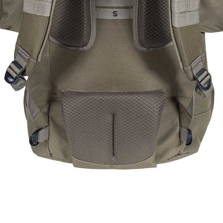 back support on highlander forces elite pack 88l ranger green