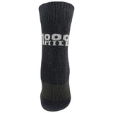 back view of 1000 mile black double layer repreve socks