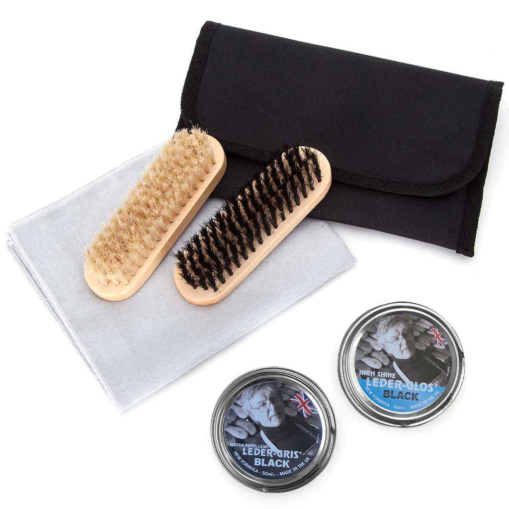 Boot Blacking Kit Military Boot Polishing Kit - Black & Brown | Military Kit
