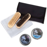 black boot polishing kit with black pouch