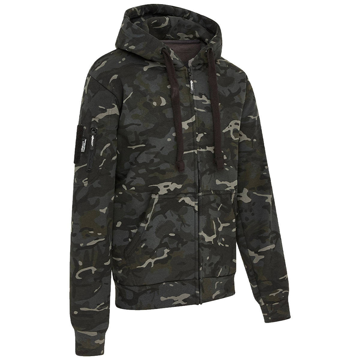 black btp spec ops kombat hoodie with side pockets