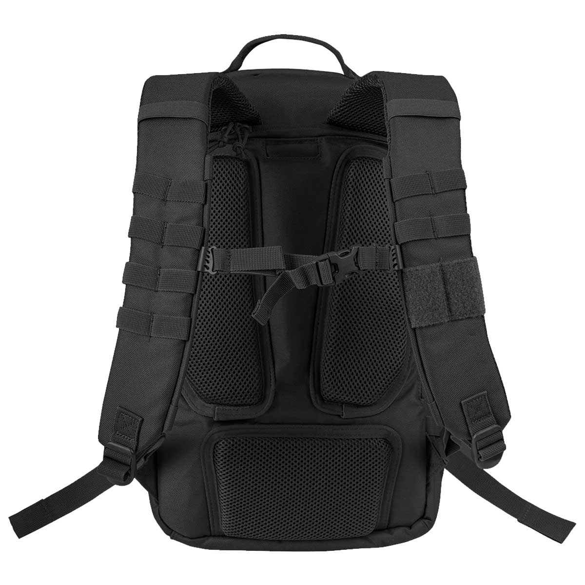 black highlander 25l v2 harrier full clamshell pack with airmesh back