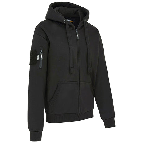 black spec ops kombat hoodie with side pockets